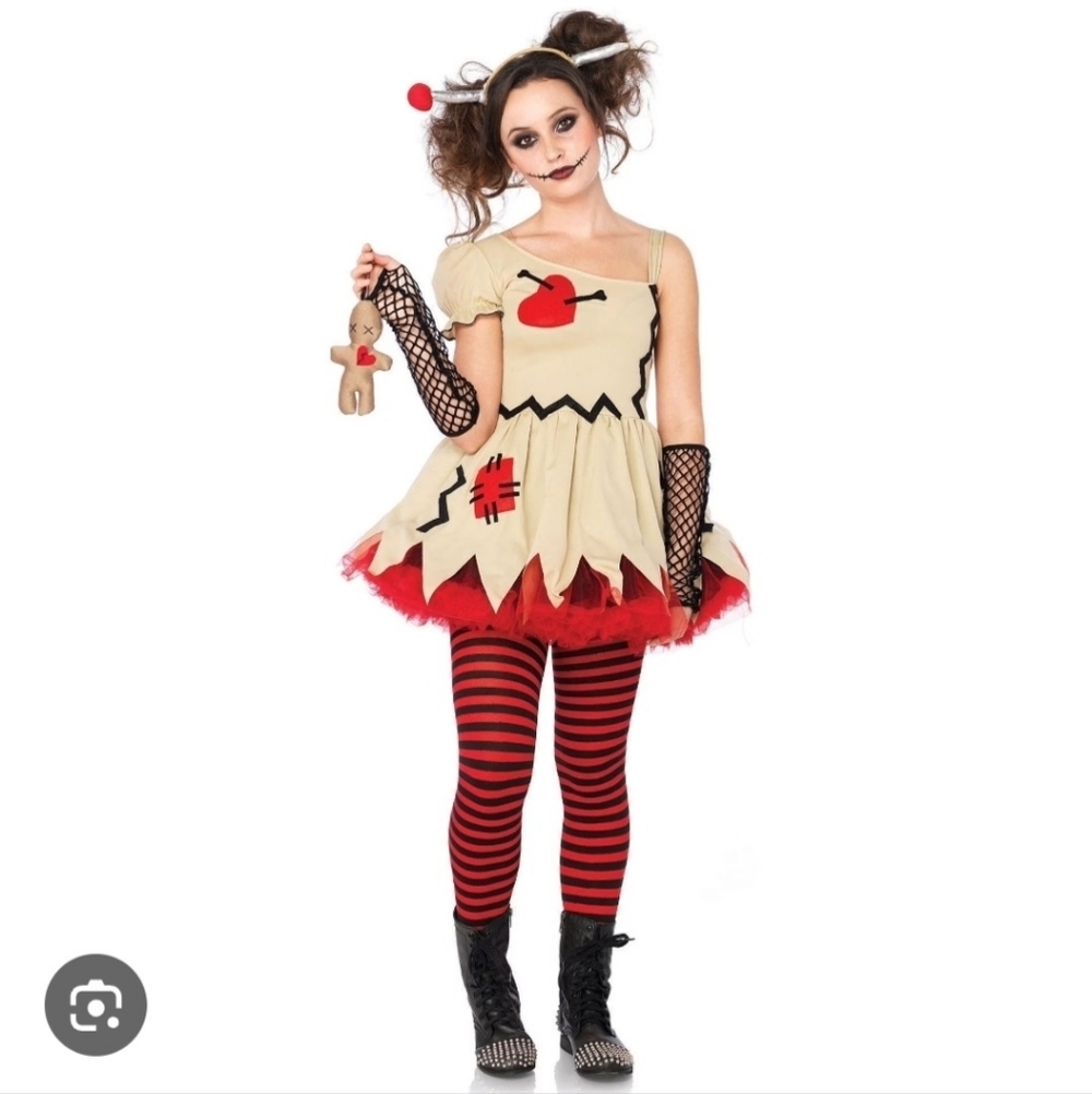 Spirit Leg Avenue Voodoo Queen Halloween Costume Dress Juniors XL (12-14) EUC